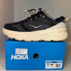 Hoka One Bondi B3LS - Black/Alabaster (BKLB) Men’s size 11 Women’s 12 EU 45